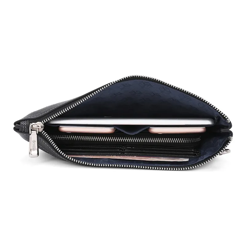 GOLDLION PVC Polyvinyl Chloride Clutch Medium Size Men Black-4