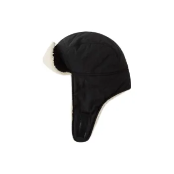 ZARA Artificial Wool Polyamide Polyester Hats & Caps Kids' Black