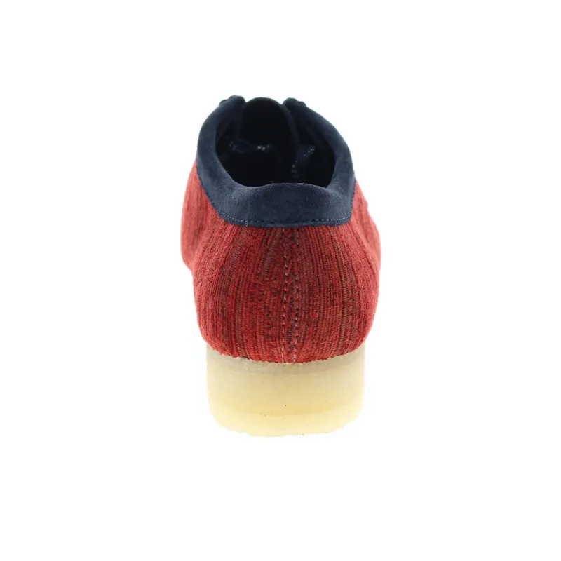 Clarks Originals Wallabee Boot Red Fabric-5