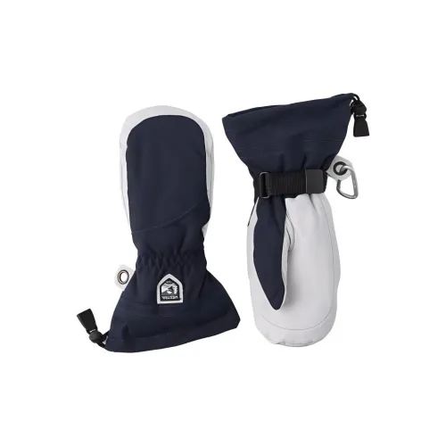 HESTRA Polyamide Polyester Goat Leather Leather Sports Gloves Women's Navy