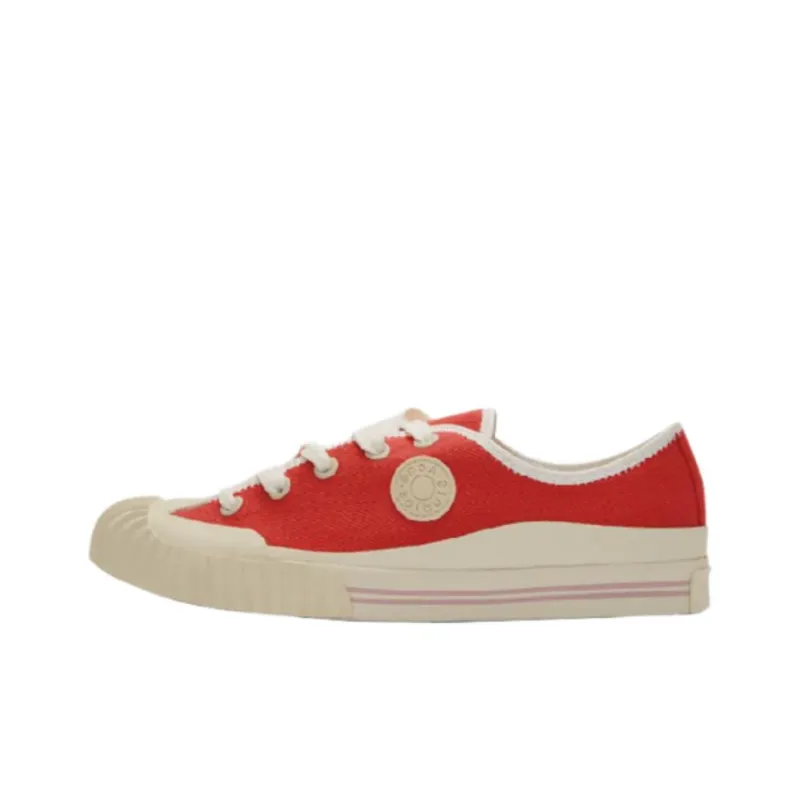 Acne Studios Low Top Skateboard Shoes Women's Red-0