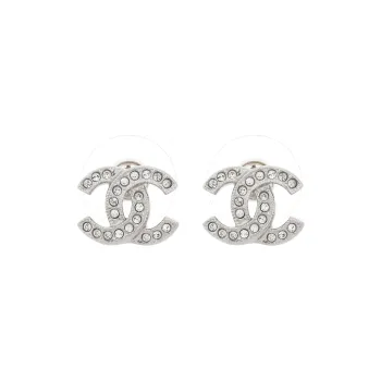 CHANEL Metal And Strass Earrings Crystal