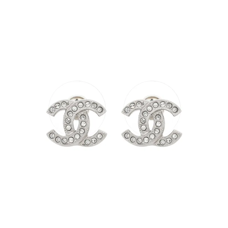 CHANEL Metal And Strass Earrings Crystal-0
