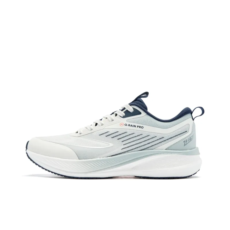 QIAODAN Rapid LITE Running Shoes Men Low Top Ivory/Crab Shell Green-0