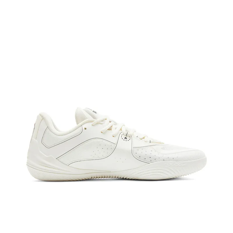 PEAK Anti Slip And Wear Resistant Coverage Rebound Low Top Professional Performance Basketball Shoes Men's Ivory-1