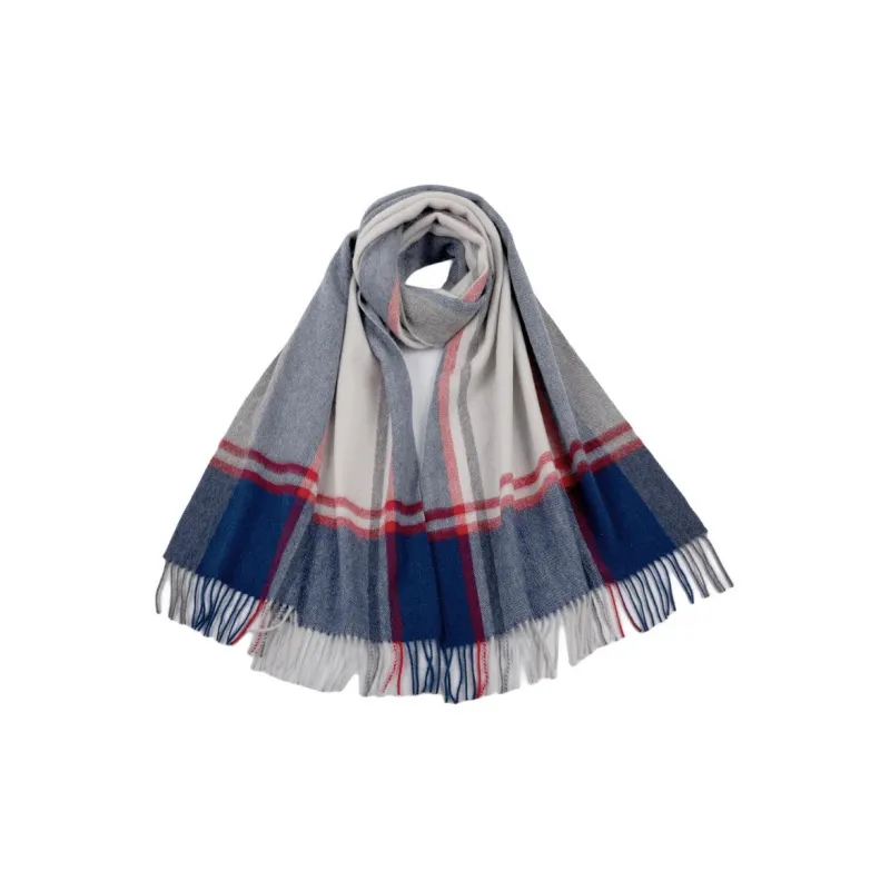 Red Bean 30% Cashmere 70% Wool Knit Scarves Women's-22