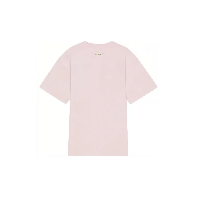 KENZO Poppy By Nigo Women's Oversized Pocket T Shirt Faded Pink-1