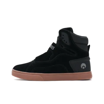 OSIRIS Coverage Slip Resistant Cushioning Wear Resistant Support High Top Skateboard Shoes Unisex Black