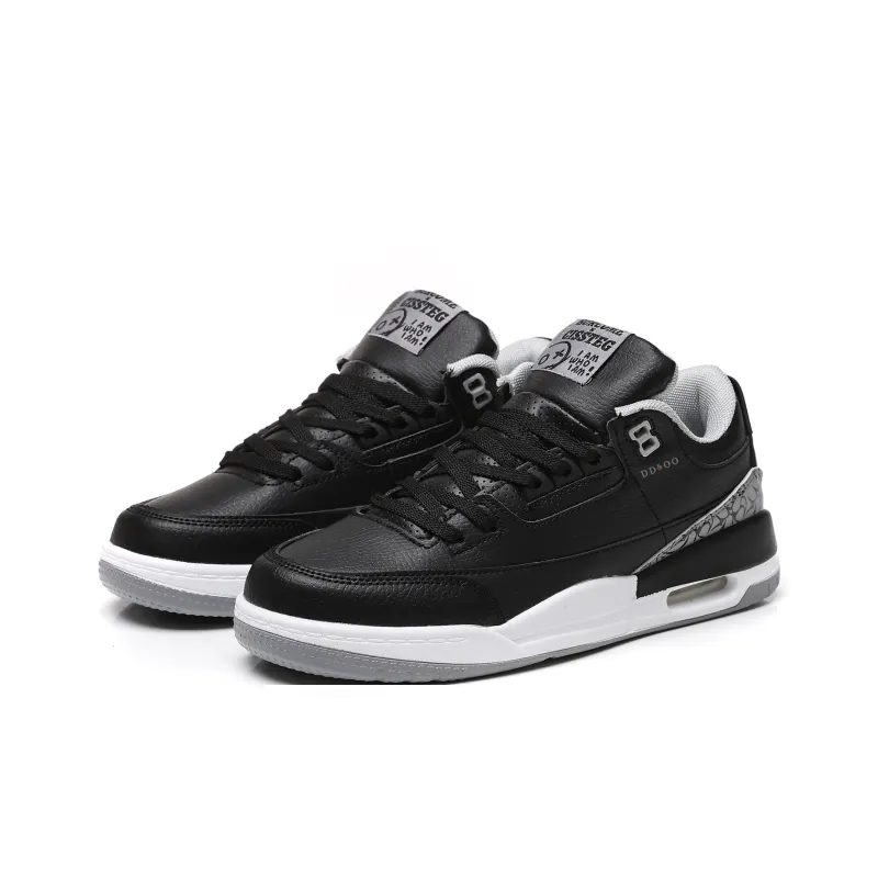 DD&OO Coverage Slip Resistant Waterproof Low Top Skateboard Shoes Unisex White Blue-26