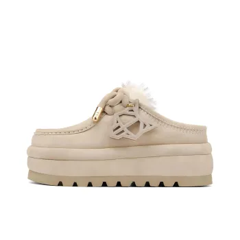 Naked Wolfe Abrasion-Resistant Wrap-toe Slippers Women's Beige