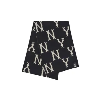 MLB Knit Scarves Unisex Black/White