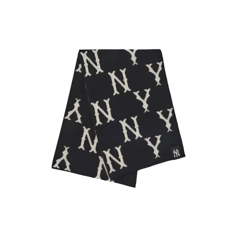 MLB Knit Scarves Unisex Black/White-0