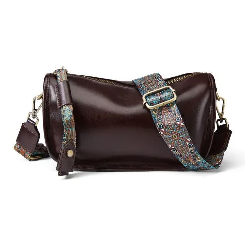 ST&SAT Cow Leather Shoulder Bag, Crossbody Bag Small Size Women's Multicolor