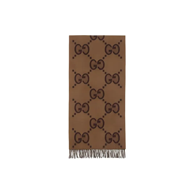 GUCCI Gg Cashmere Jacquard Scarf-0