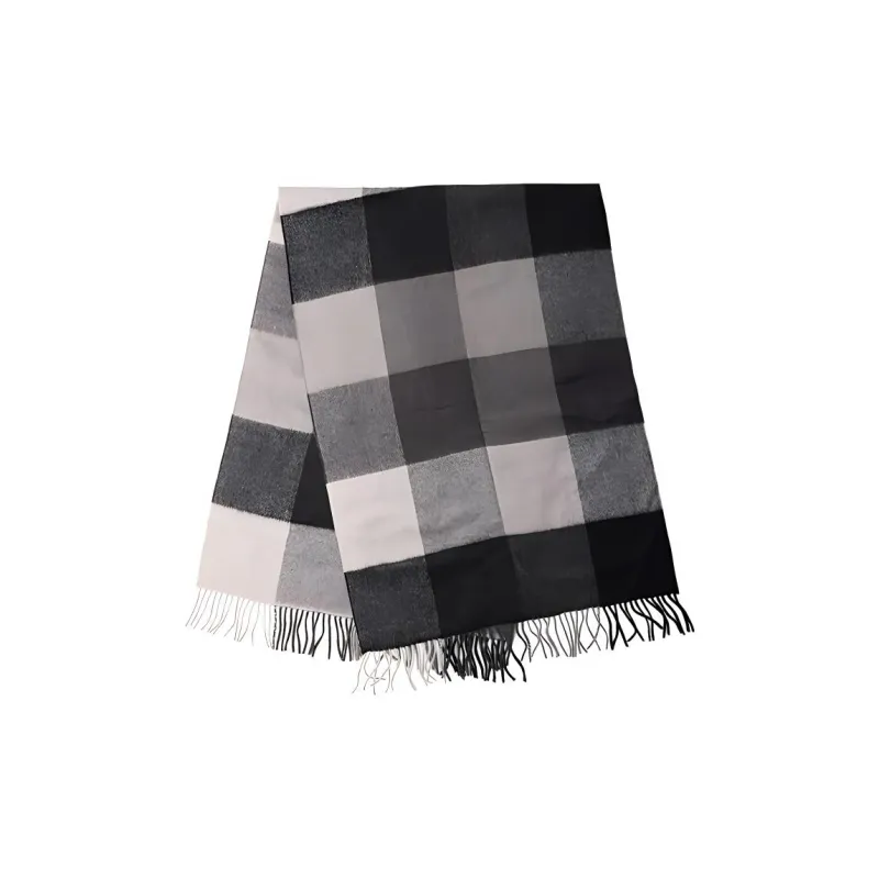 COACH Knit Scarves Men's Black Gray Color-1
