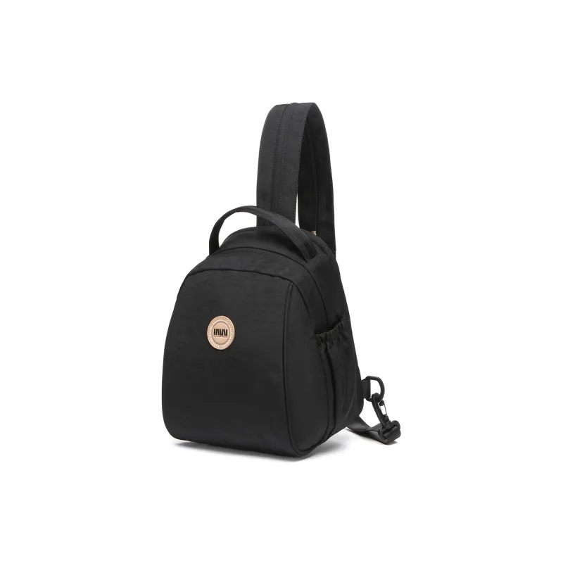SEPTWOLVES Fabric Sling Bag Medium Size Women's Black-1