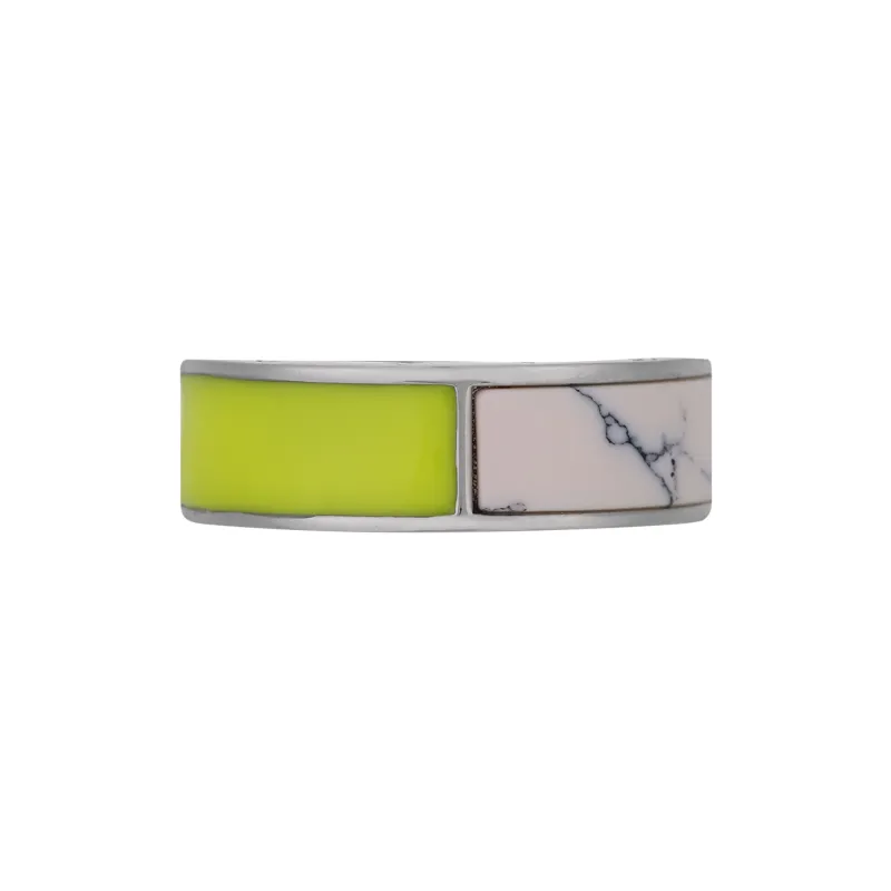 LOUIS VUITTON Metal Rings Unisex Neon Green-1