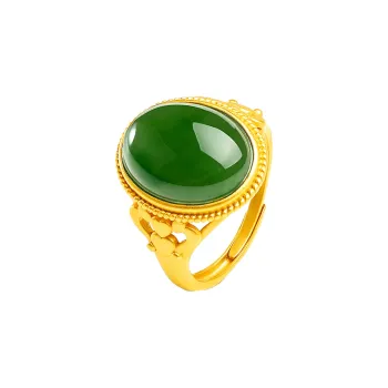 Oriental Jade Hetian Jade Rings Jasper Women's