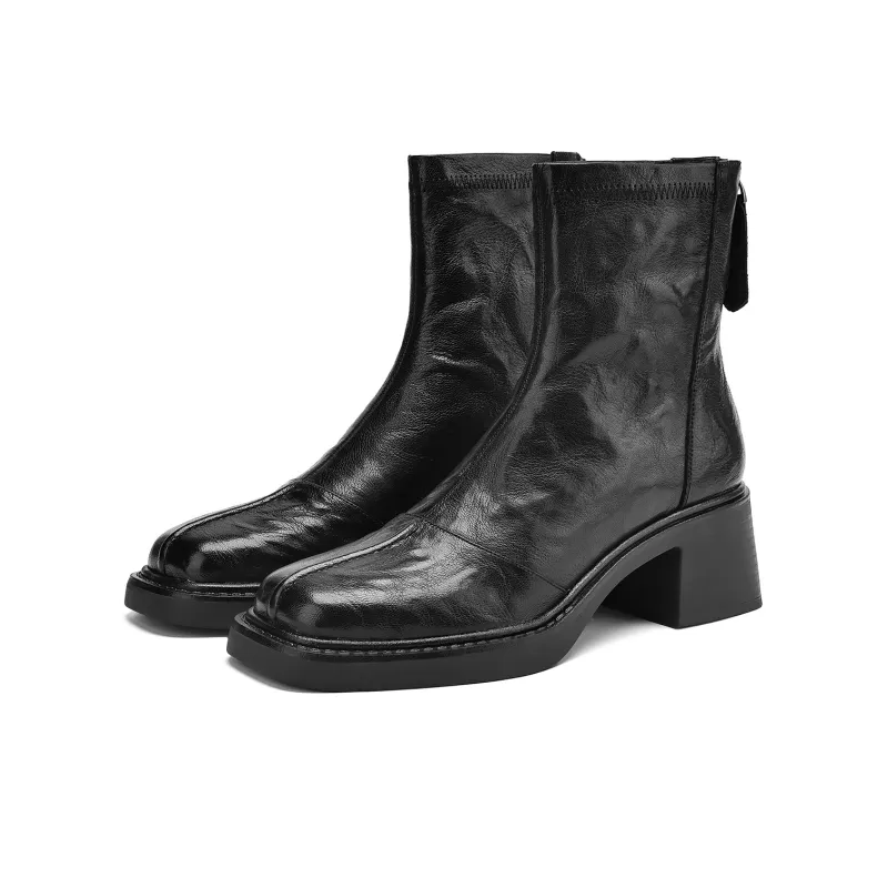 SAFIYA Ankle Boots Women's Black/Brown-0