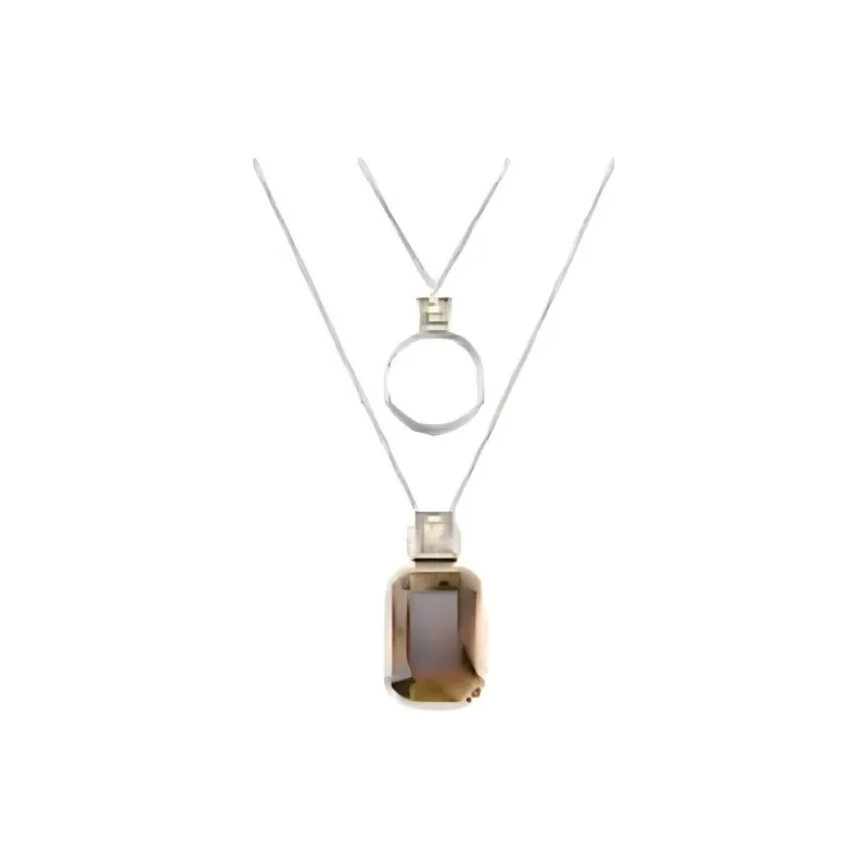 Swarovski Elegance Of Africa Swarovski Crystal Necklaces Unisex Coffee-0