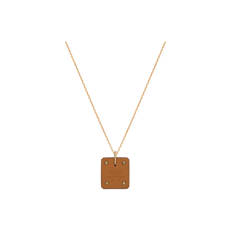 HERMES As De Coeur Calfskin Necklaces Women's-1