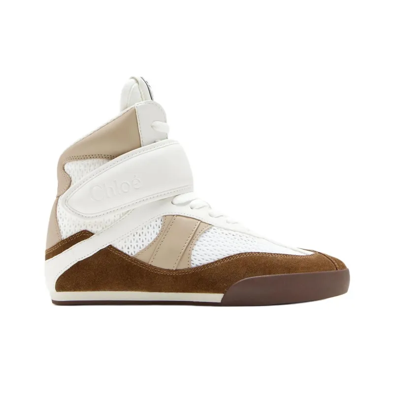 Chloe Kick High Top Skateboard Shoes Women's White-1