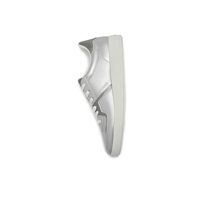 PEDRO Icon Series Low Top Skateboard Shoes Women's Silver-5