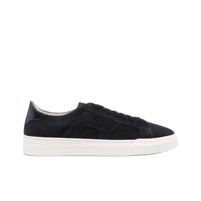 Santoni Round Toe Lace Up Sneakers-1