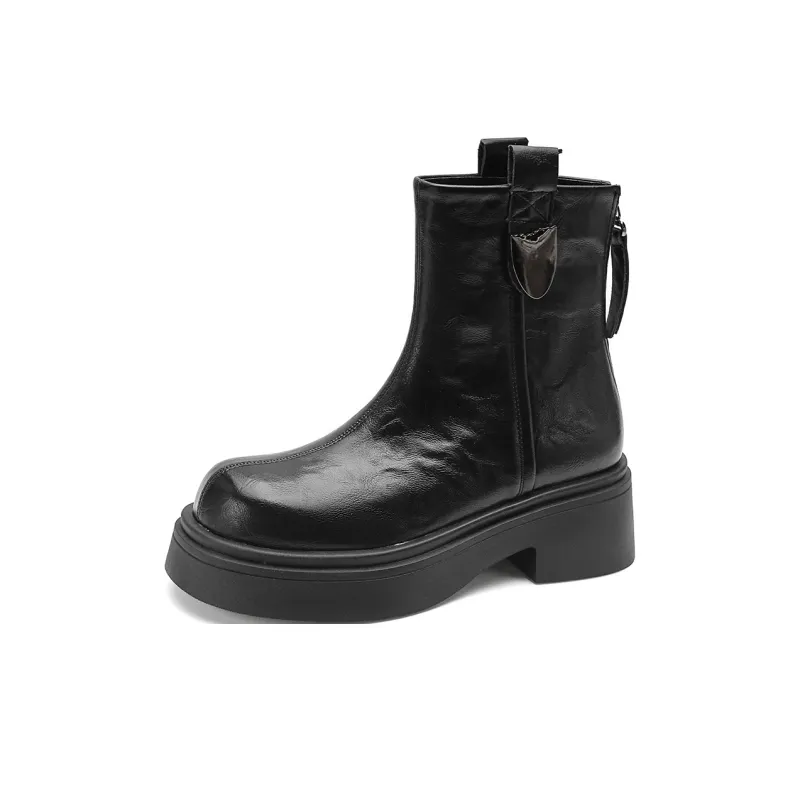FOXER Ankle Boots Women's Black/Brown-11