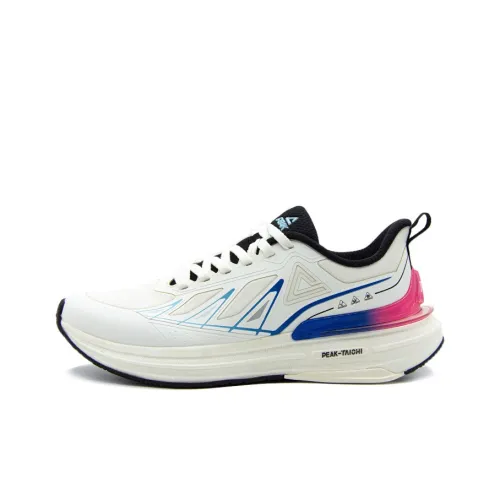 PEAK Mode 6.0 Pro Cushioning Lightweight Wear Resistant Low Top Casual Running Shoes Men's White Blue