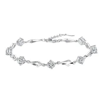 SINO GEM 999 Fine Silver Bracelets Women's