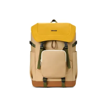 MR.ACE HOMME Fabric Backpack Regular Unisex Beeswax Yellow/Vintage Green/Obsidian Black/Ice Grey Blue/Cream Pink