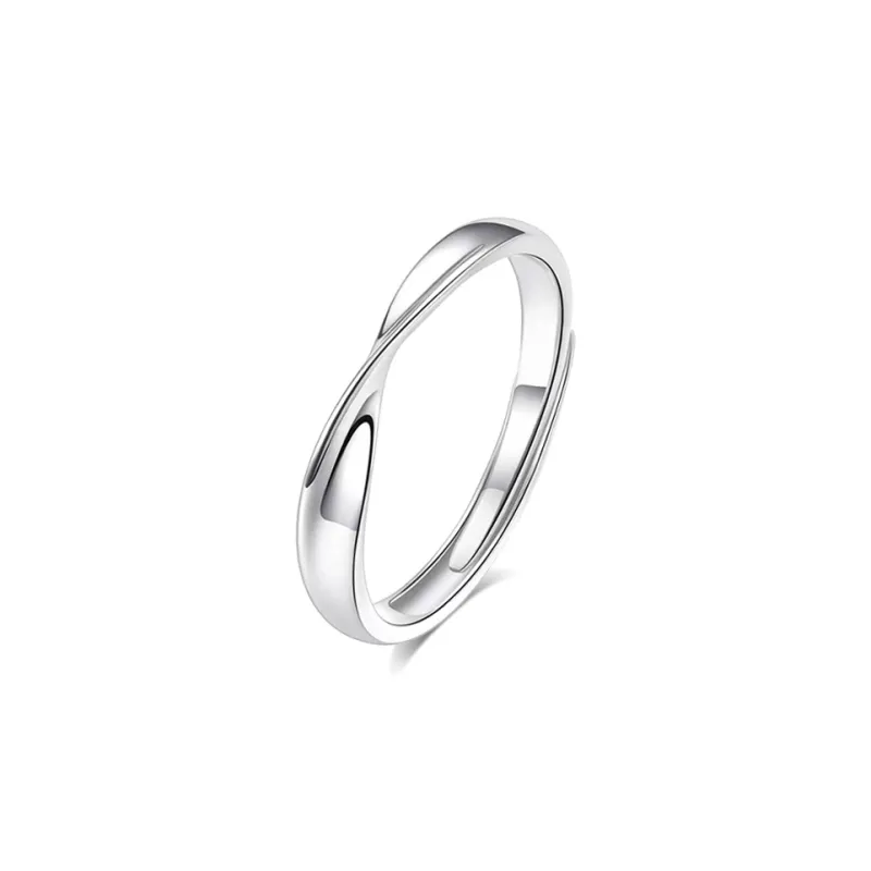 BLANK IN BLANK Sterling Silver Rings Unisex Girlfriend Anniversary Birthday Box-5