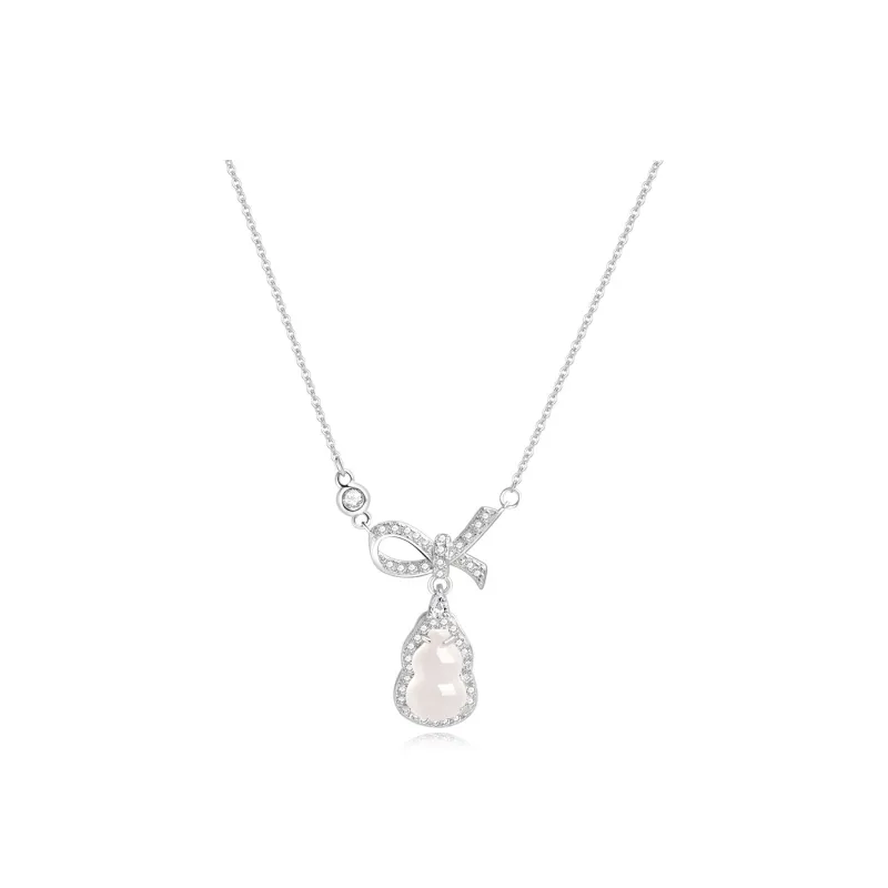 Emerald Chalcedony Necklaces Women's-0