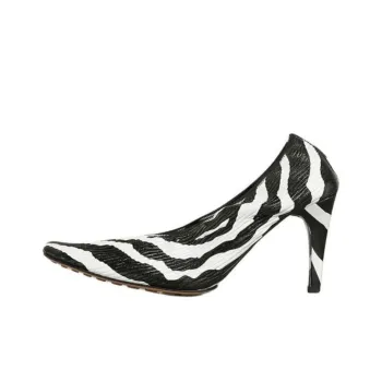 Bottega Veneta Cone Heel High Heels 8.5 Cm Women's Black White