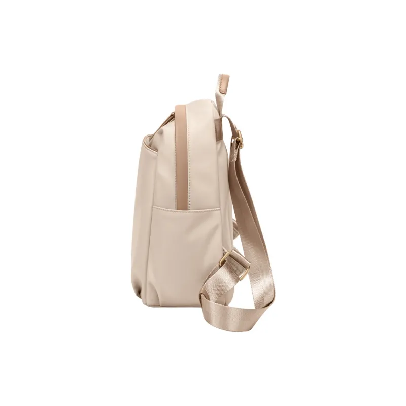 POLO Fabric Backpack Regular Women's Milk Tea Apricot/Classic Black-1