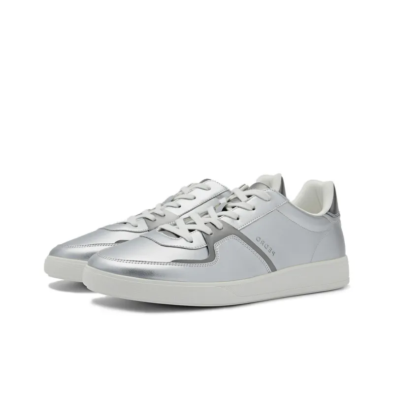 PEDRO Icon Series Low Top Skateboard Shoes Men's Silver-1