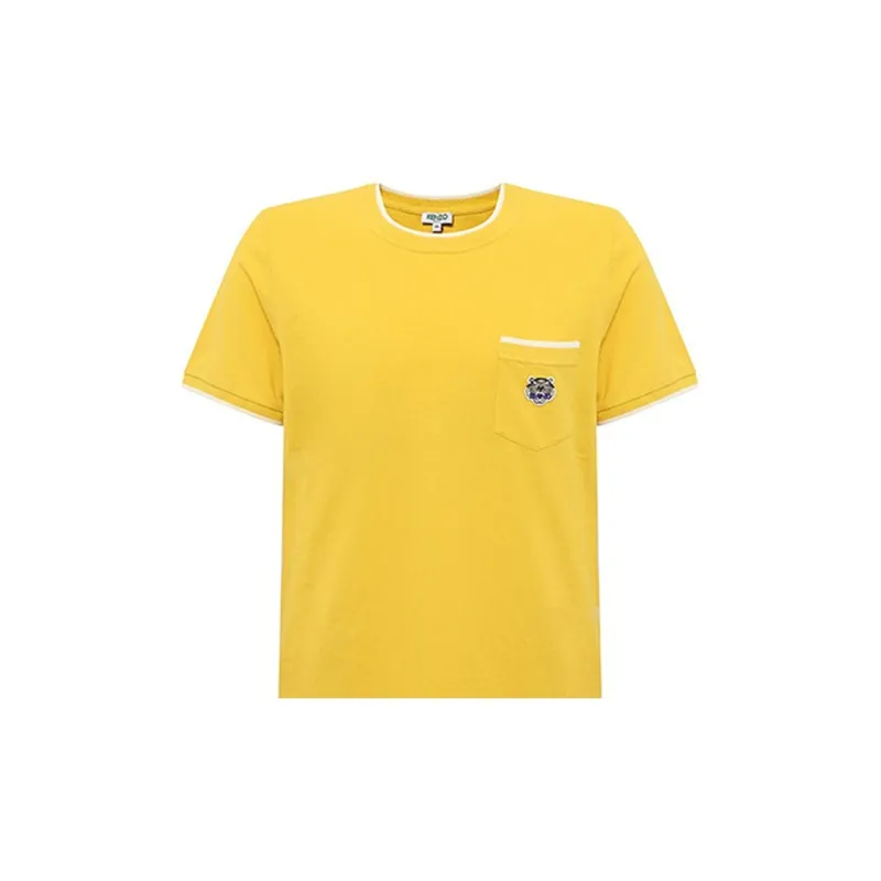 KENZO T-Shirts Men Yellow-2