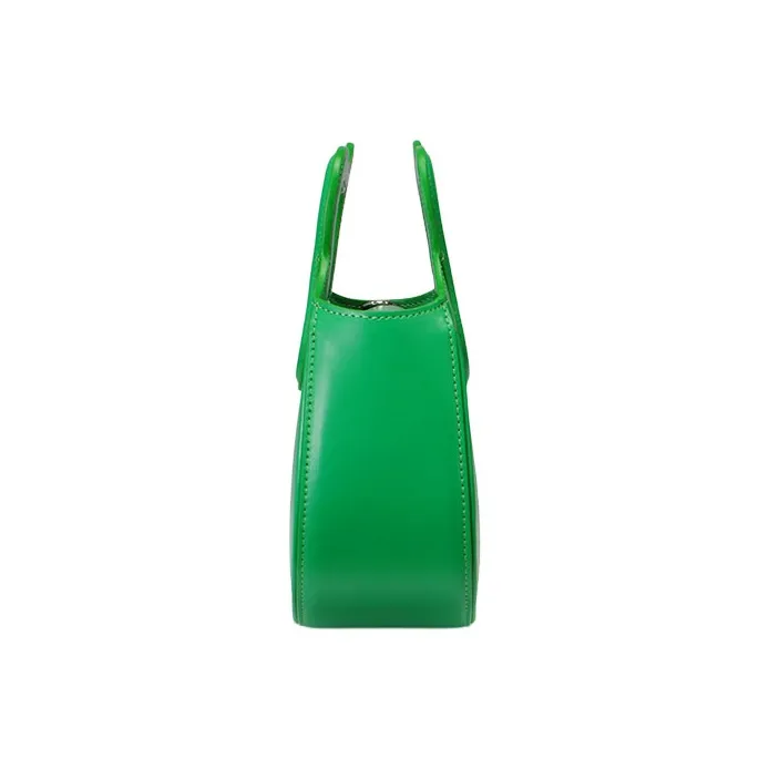 NUCELLE PU Shoulder Bag, Handbag Trumpets Women's Bamboo Green-2