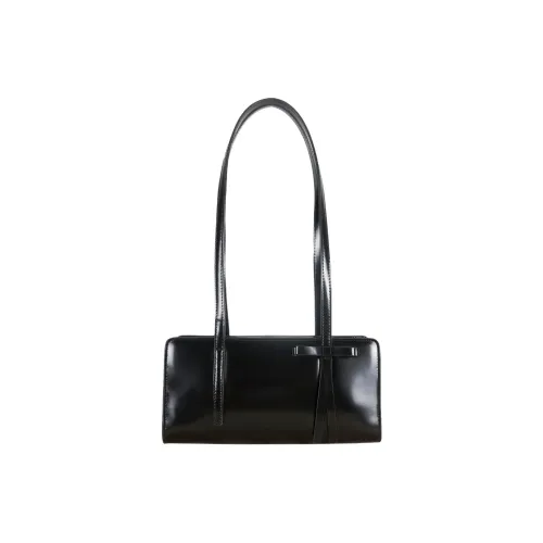 Sandy Liang Leather Shoulder Bag Women's Black