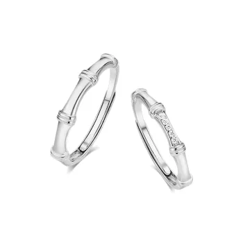 BLANK IN BLANK Sterling Silver Rings Unisex Anniversary Birthday Box