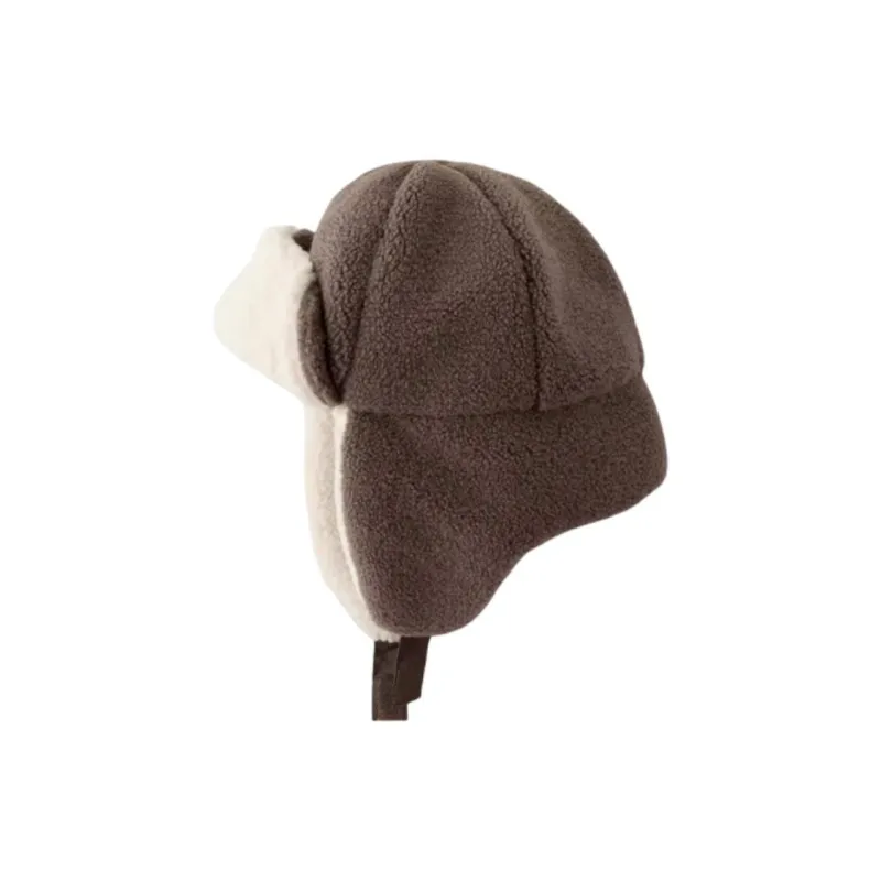ZARA Polyester Cotton Hats & Caps Unisex Decors/brown-2