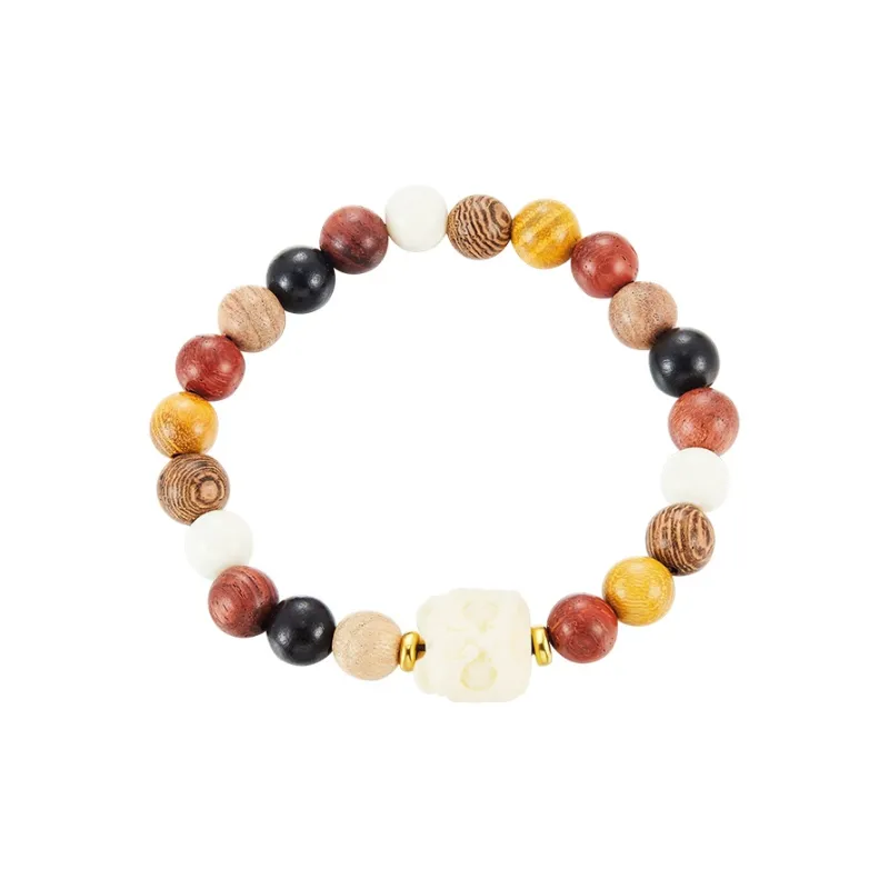 Misongma Green Sandalwood Bracelets Unisex-1