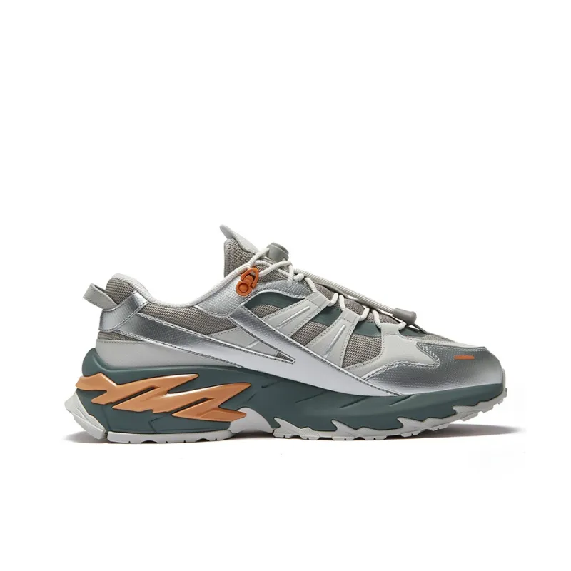 FILA FUSION COMET Xingji Shoes Anti-Slip Wear-Resistant Low-Top Casual Shoes Men's Gray-1