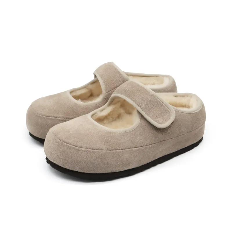 BEFFON Rubber Sole Abrasion Resistant Slip Resistant Wrap toe Slippers Women's-7
