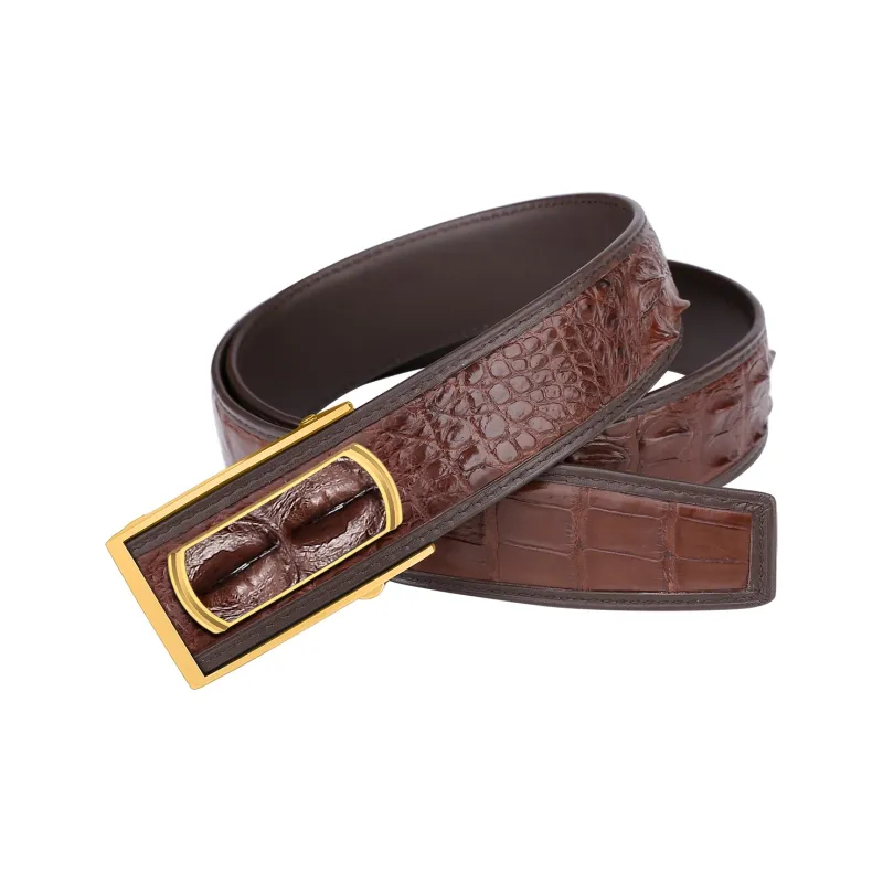 CATELLES Crocodile Leather Leather Belts Men's 3.5cm 3.8cm-23
