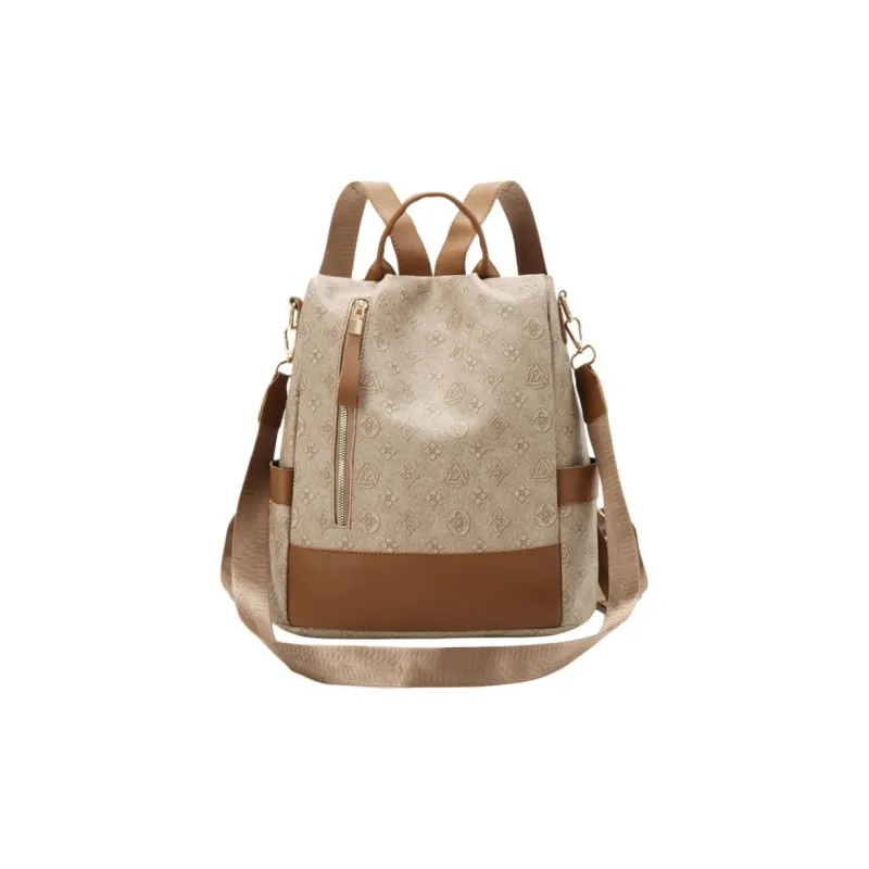 SUN ERATH&U PVC Backpack Regular Women's Blue Brown-1