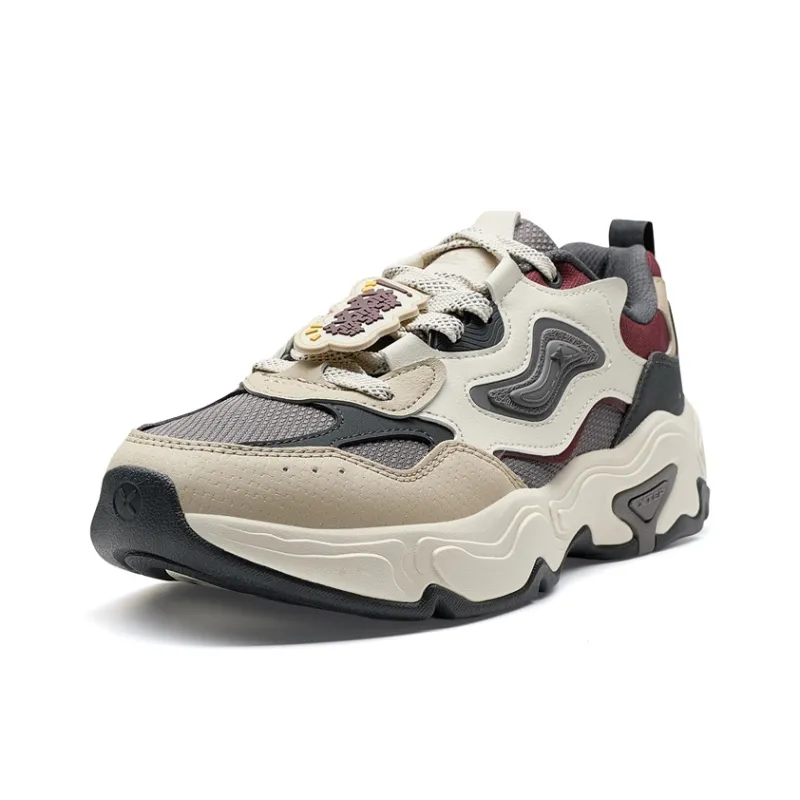 XTEP Star Trail Wear-Resistant Low-Top Casual Shoes Men's Clay-1