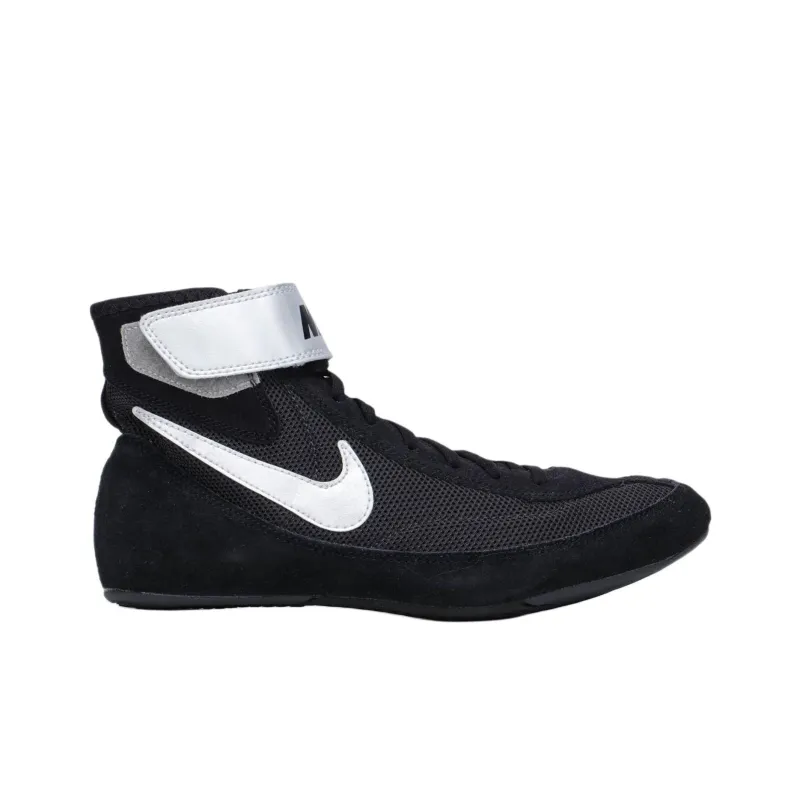 Nike SpeedSweep 7 Anti Slip Wear Resistant High Top Training Shoes Men's Black Silver-1