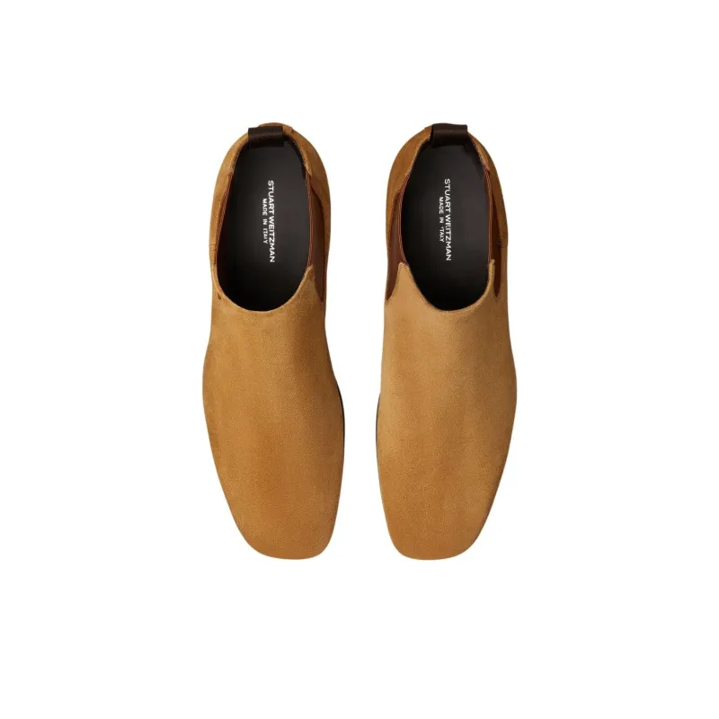 Stuart Weitzman/SW Adwin Chelsea Boots Men's Tan-3